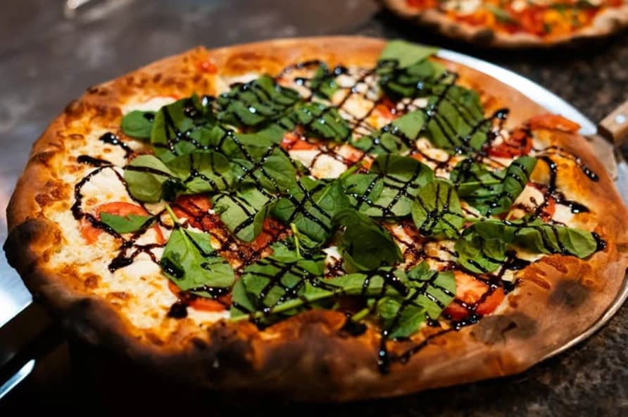 At Back Draughts Pizza